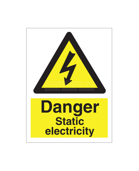 Danger Static Electricity | SafetySigns.mu